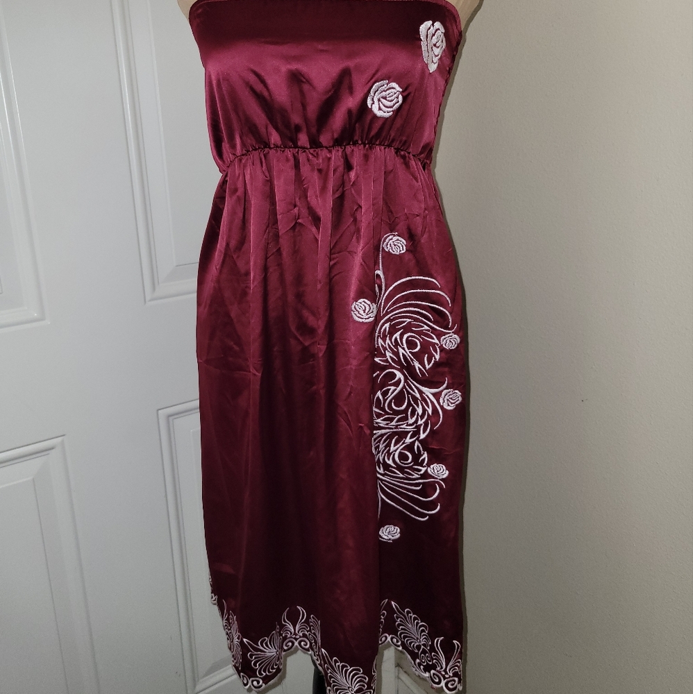 Saće strapless dress